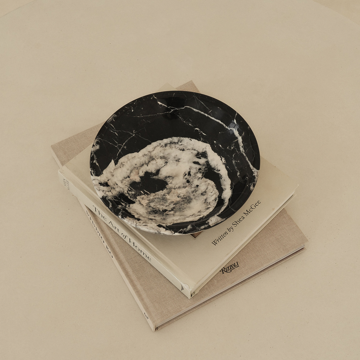 Marbelle - Large Black Marble Decorative Bowl