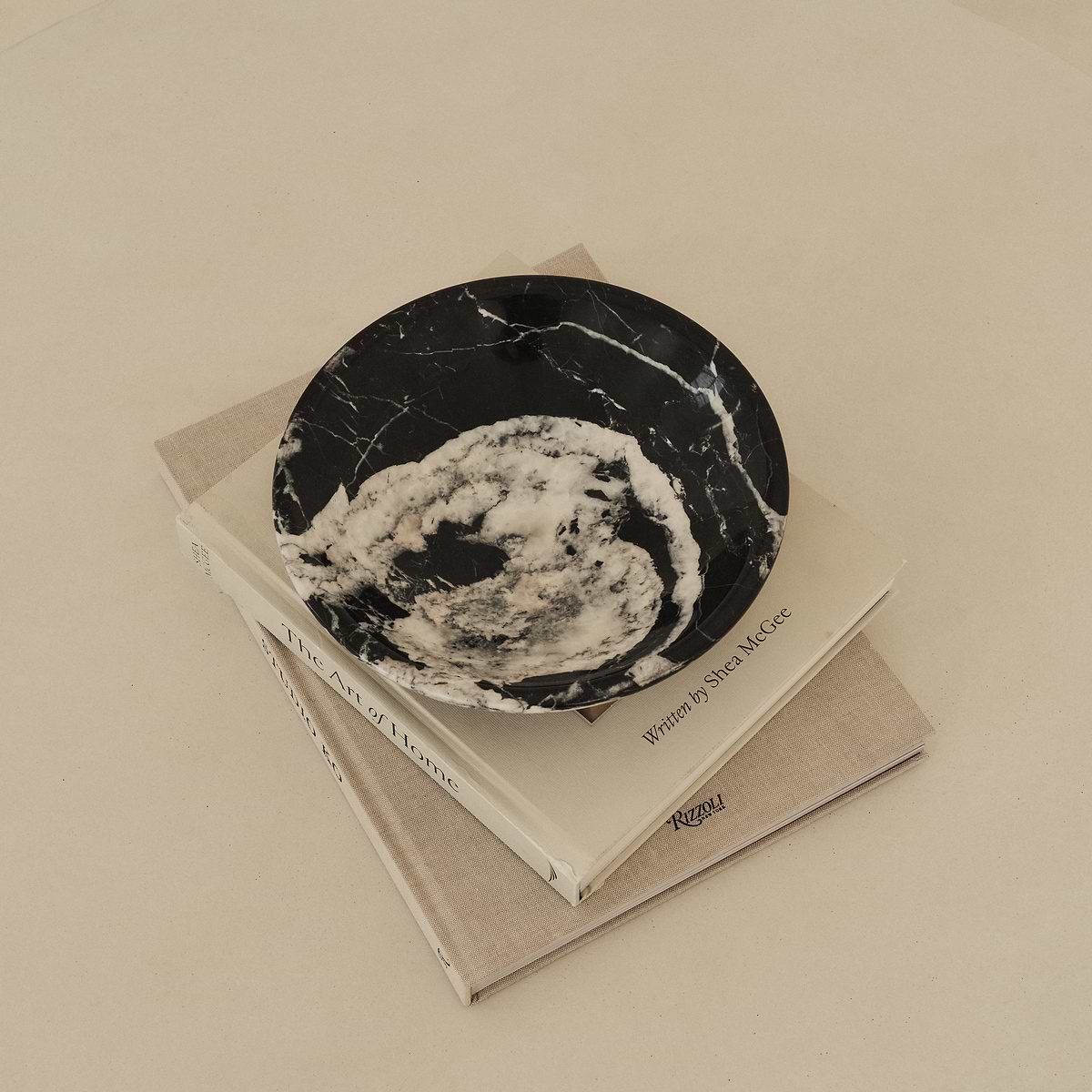 Marbelle - Large Black Marble Decorative Bowl
