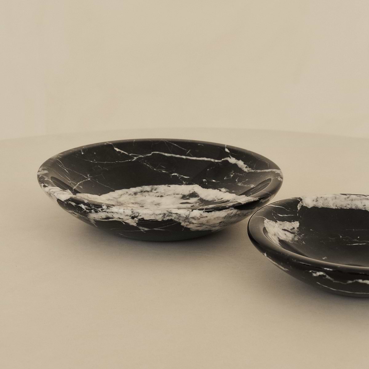 Marbelle - Large Black Marble Decorative Bowl