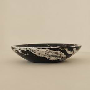 Marbelle - Large Black Marble Decorative Bowl