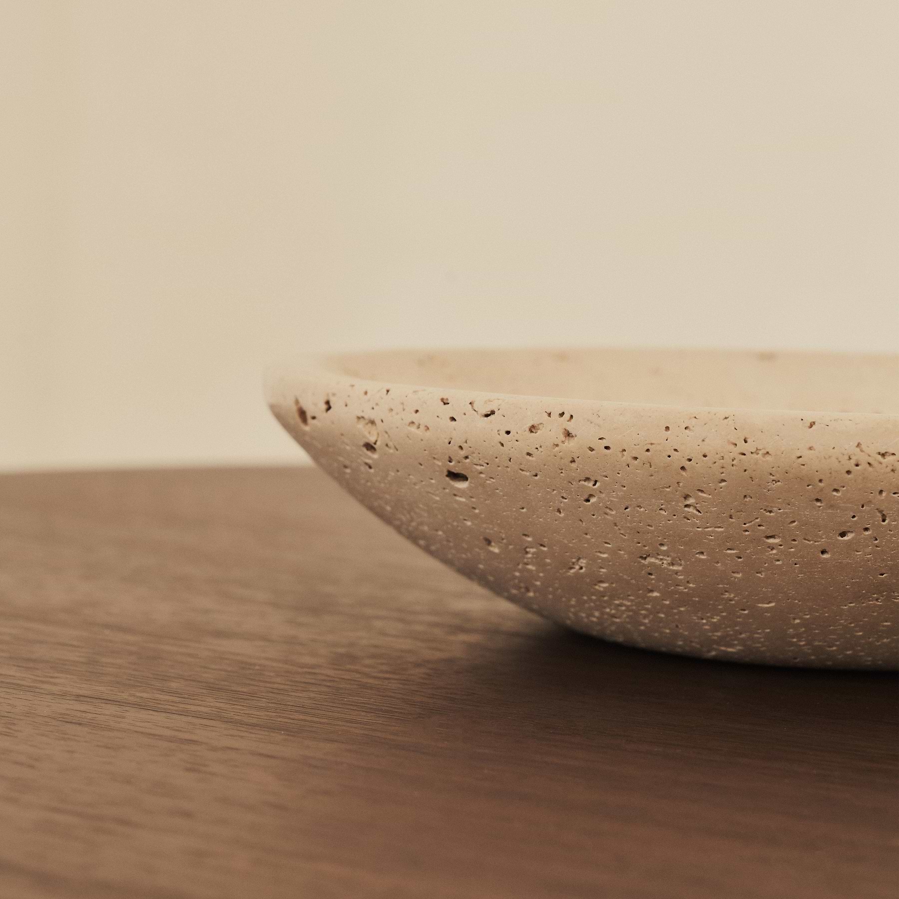 Marbelle - Large Cream Travertine Decorative Bowl