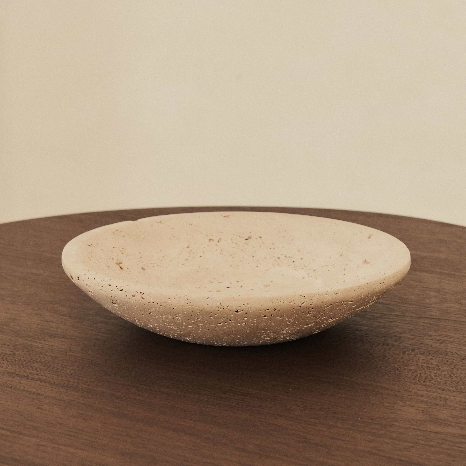Marbelle - Large Cream Travertine Decorative Bowl