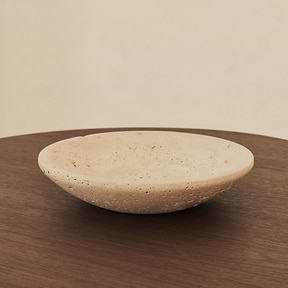 Marbelle - Large Cream Travertine Decorative Bowl