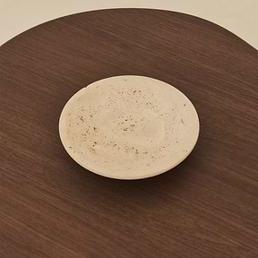 Marbelle - Large Cream Travertine Decorative Bowl