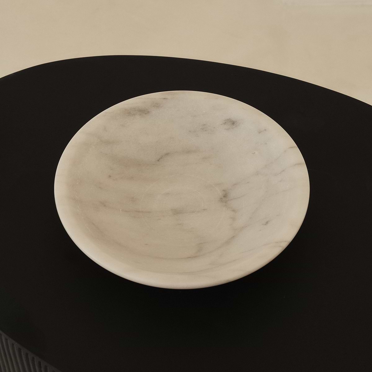 Marbelle - Large White Marble Decorative Bowl
