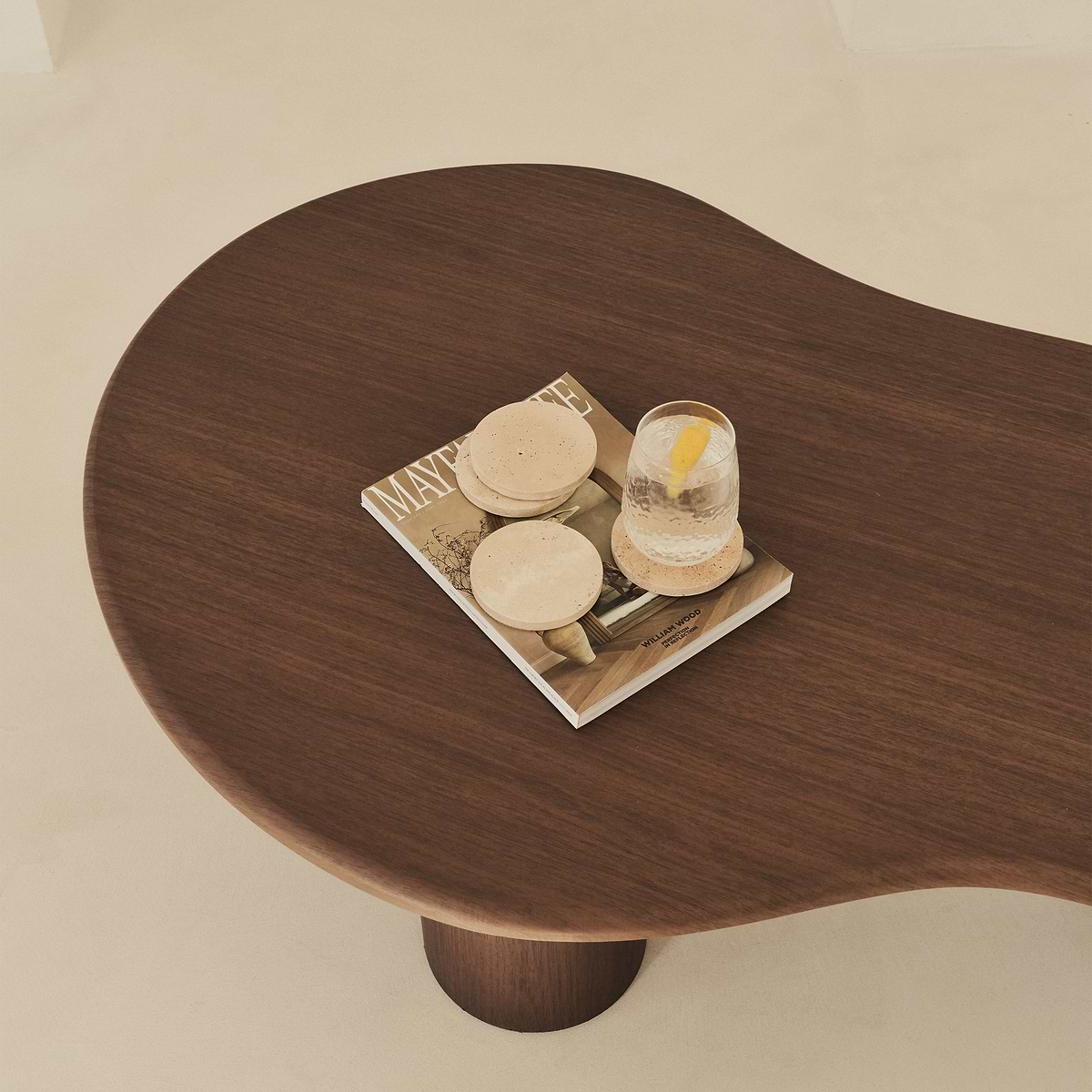 Marbelle - Cream Travertine Coasters Set of 4 Round