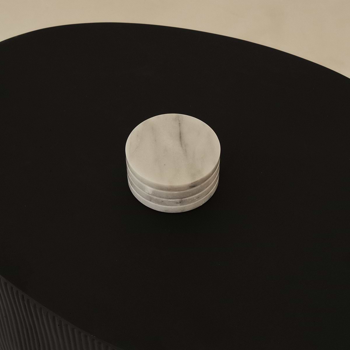 Marbelle - White Marble Coasters Set of 4 Round