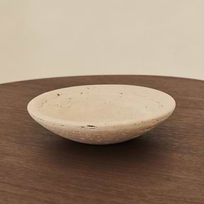 Marbelle - Cream Travertine Decorative Bowl