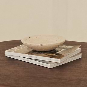 Marbelle - Cream Travertine Decorative Bowl
