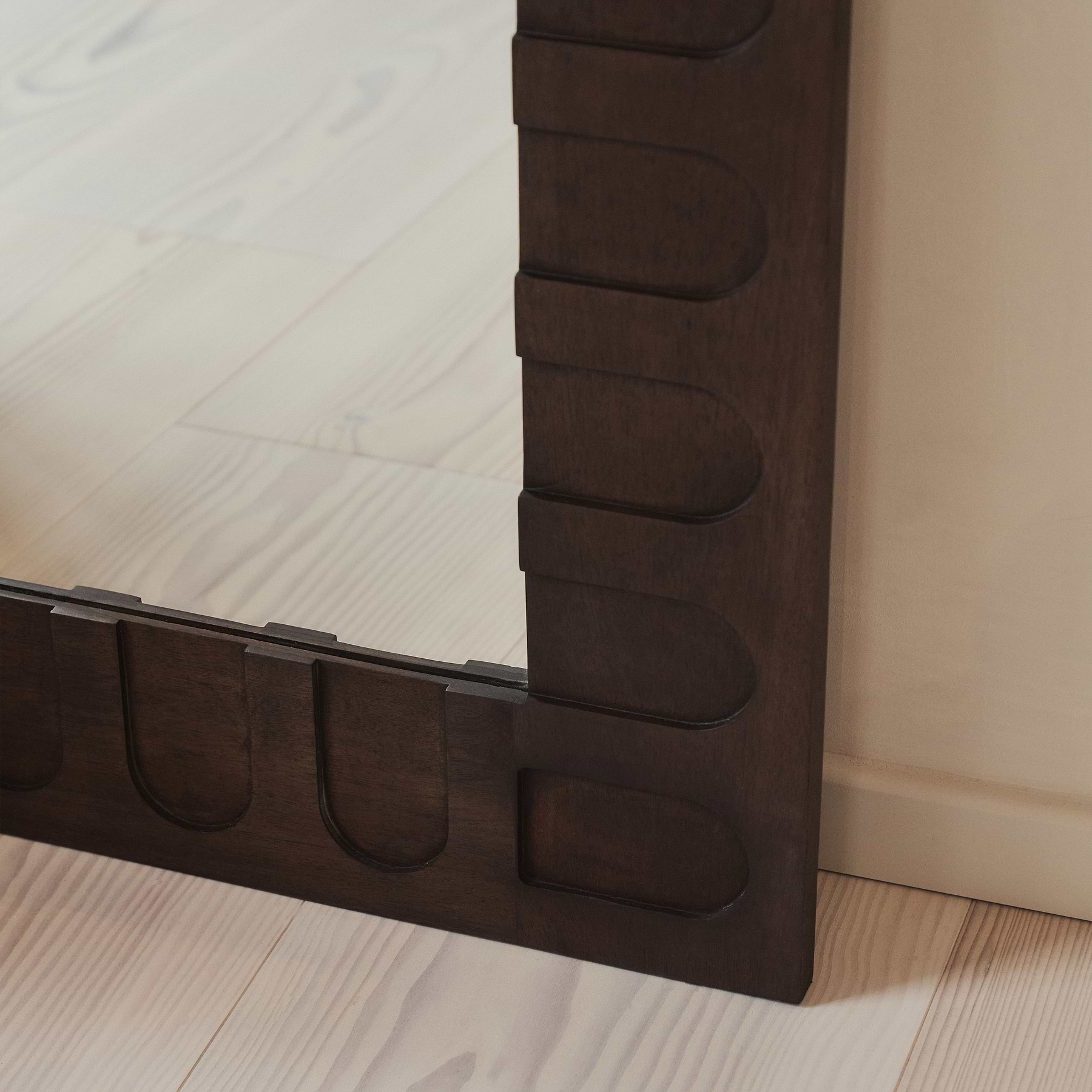 Valor - Dark Wood Extra Large Premium Mirror 200cm x 120cm