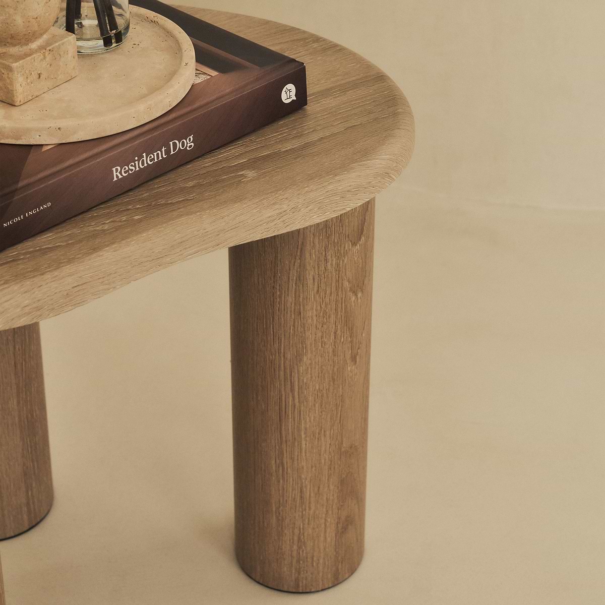 Savanna - Washed Wood Irregular Wooden Side Table