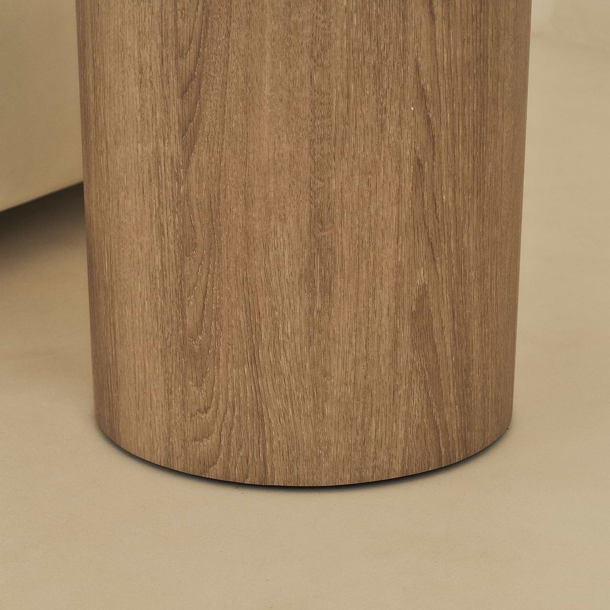 Madison - Washed Wood Round Wooden Side Table