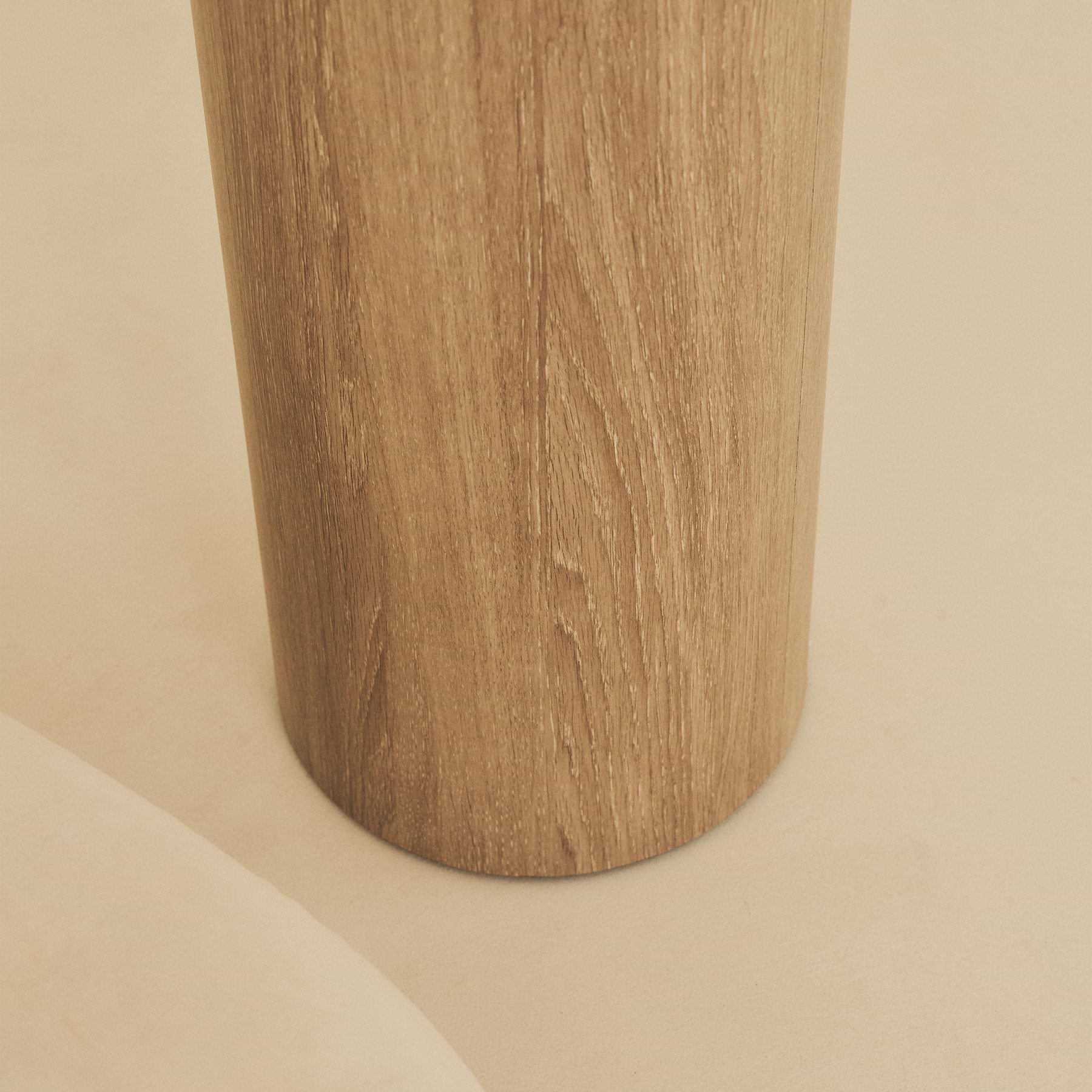 Madison - Washed Wood Round Wooden Minimal Plinth