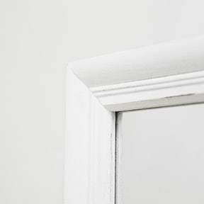 Sasha - White Shabby Chic Rectangular Window Mirror 134cm x 70cm