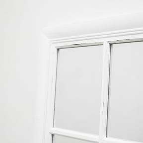 Sasha - White Shabby Chic Full Length Window Mirror 180cm x 100cm