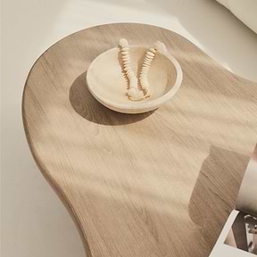 Savanna - Large Washed Wood Irregular Wooden Coffee Table