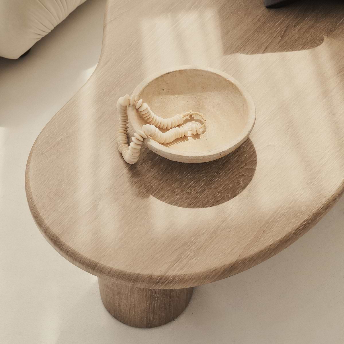 Savanna - Large Washed Wood Irregular Wooden Coffee Table