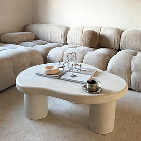 Savanna - Concrete Irregular Wooden Coffee Table