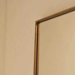 Theo - Full Length Gold Rectangular Extra Large Metal Mirror 190cm x 120cm