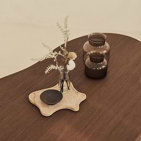 Travara - Cream Travertine Irregular Decorative Tray