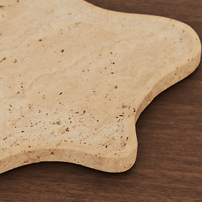 Travara - Cream Travertine Irregular Decorative Tray