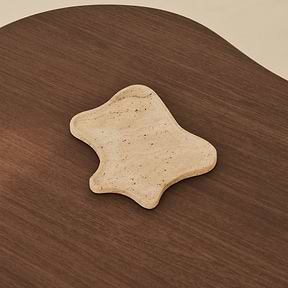 Travara - Cream Travertine Irregular Decorative Tray