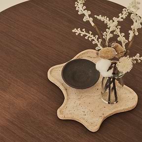 Travara - Cream Travertine Irregular Decorative Tray