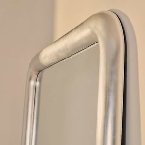 Obsidian - Full Length Rectangular Brushed Chrome Extra Large Mirror 200cm x 120cm