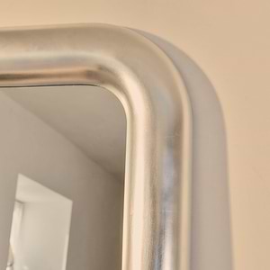 Obsidian - Full Length Rectangular Brushed Chrome Extra Large Mirror 200cm x 120cm