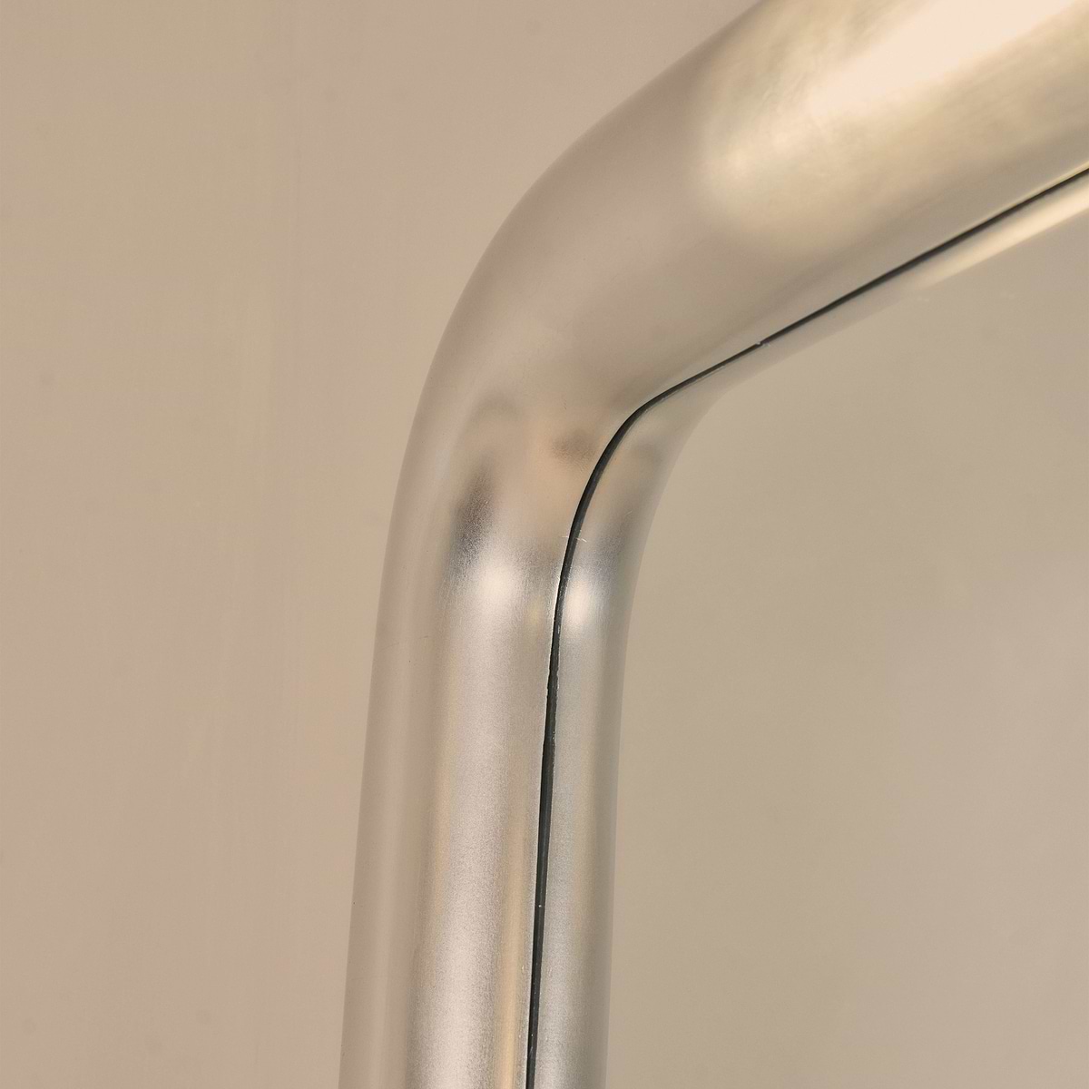 Obsidian - Full Length Rectangular Brushed Chrome Extra Large Mirror 200cm x 120cm