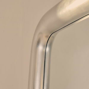 Obsidian - Full Length Rectangular Brushed Chrome Extra Large Mirror 200cm x 120cm