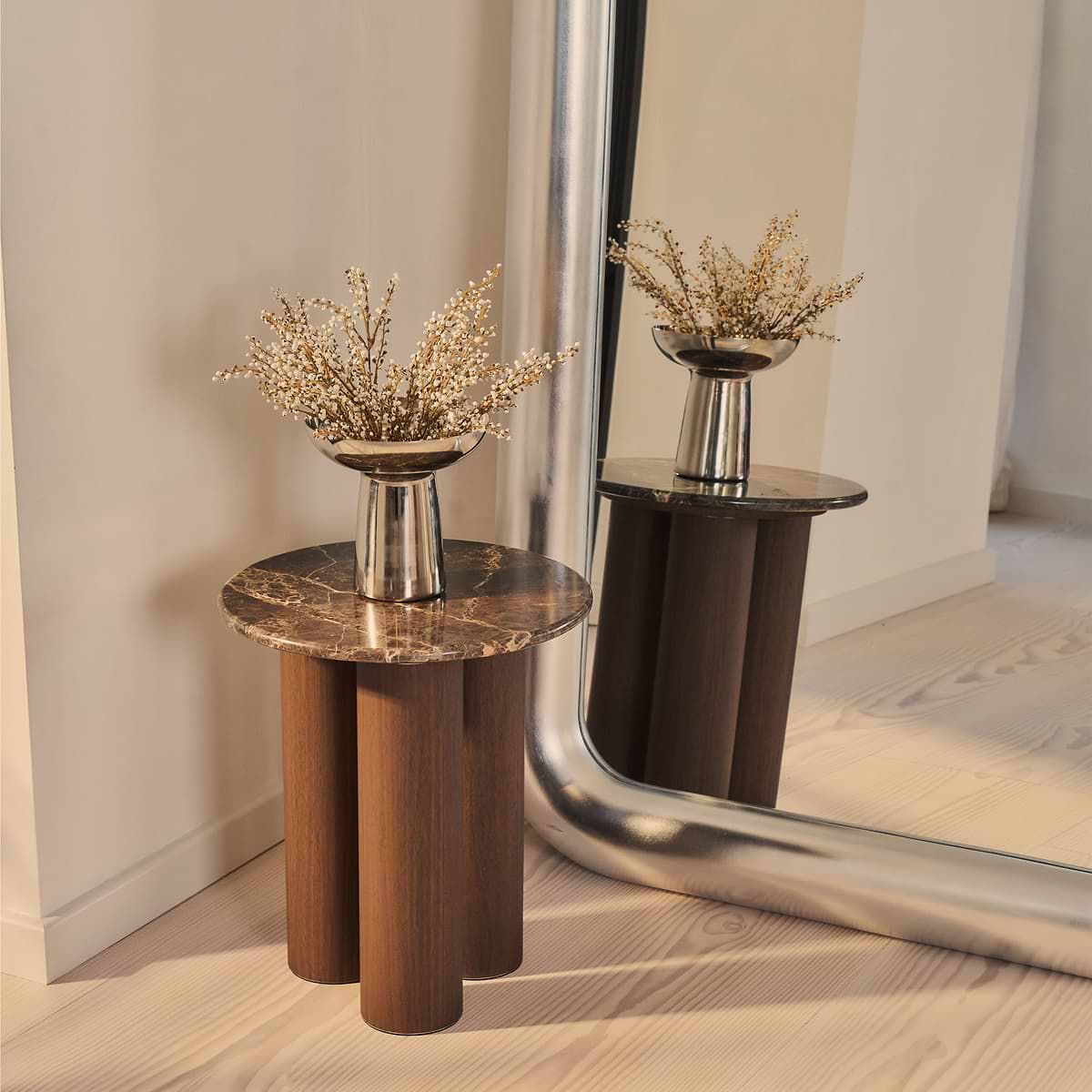 Obsidian - Full Length Rectangular Brushed Chrome Extra Large Mirror 200cm x 120cm