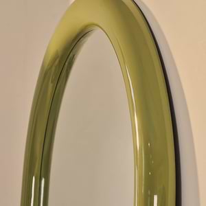 Obsidian - Full Length Arched Olive Gloss Extra Large Mirror 200cm x 120cm