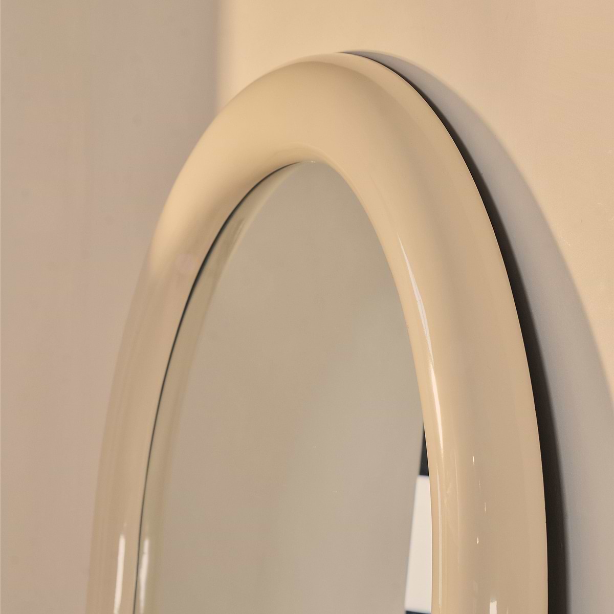 Obsidian - Full Length Arched Ivory Gloss Extra Large Mirror 200cm x 120cm