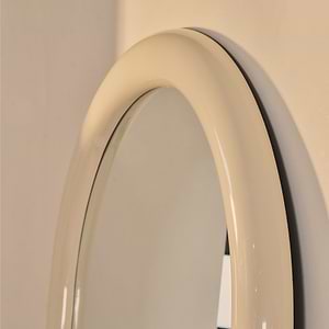 Obsidian - Full Length Arched Ivory Gloss Extra Large Mirror 200cm x 120cm