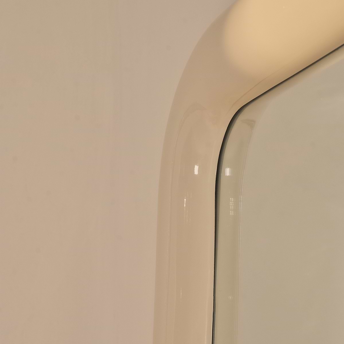 Obsidian - Full Length Rectangular Ivory Gloss Extra Large Mirror 200cm x 120cm