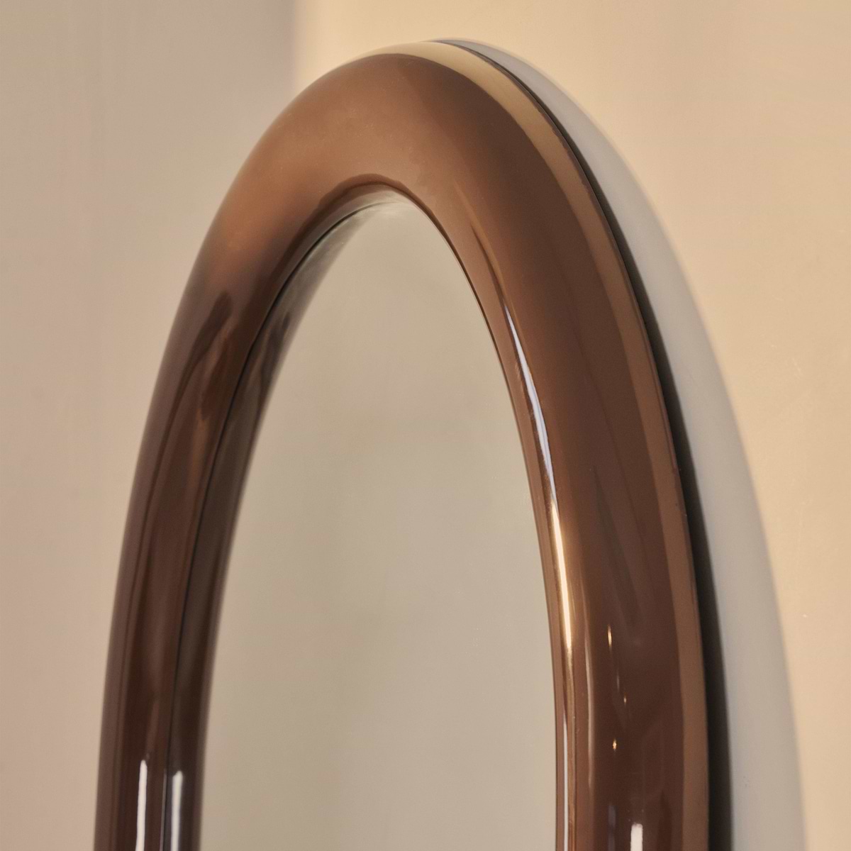 Obsidian - Full Length Arched Chocolate Gloss Extra Large Mirror 200cm x 120cm