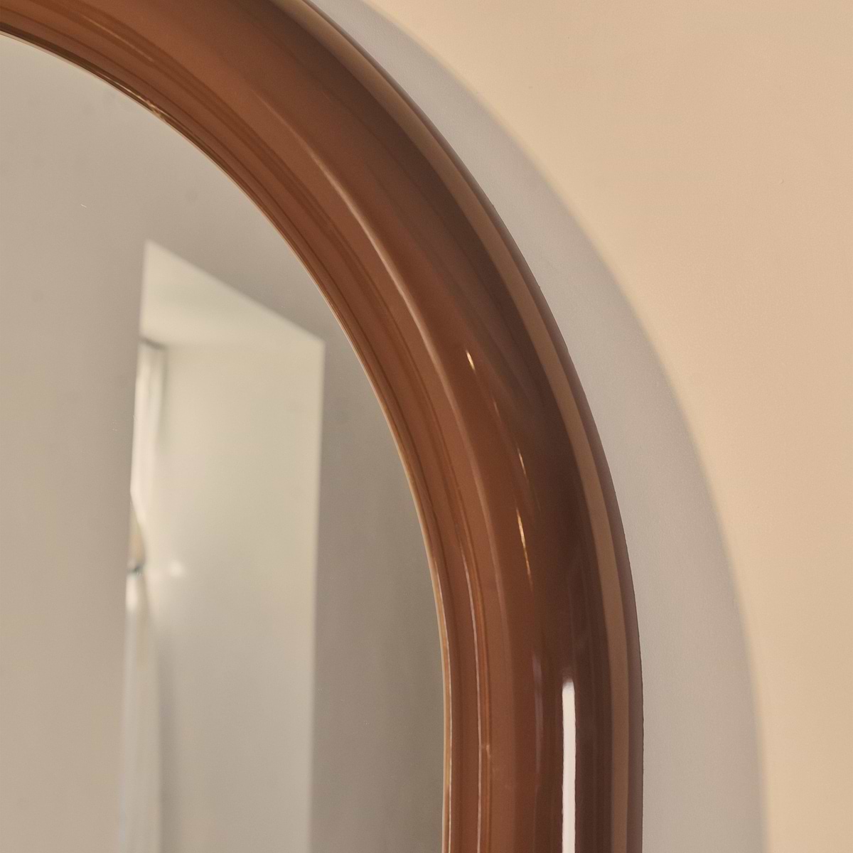 Obsidian - Full Length Arched Chocolate Gloss Extra Large Mirror 200cm x 120cm