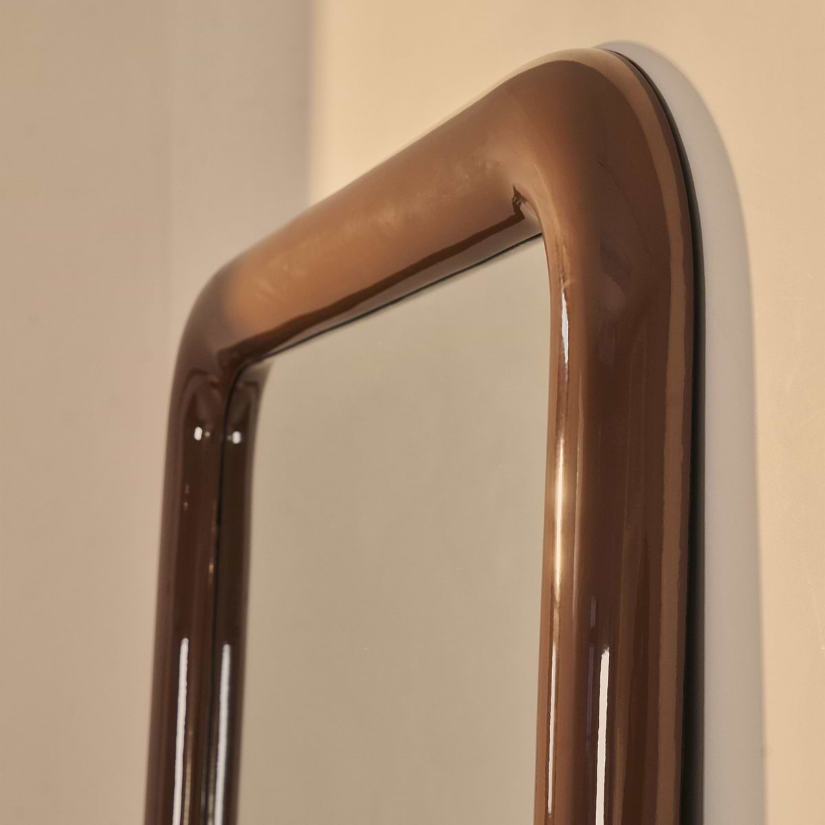 Obsidian - Full Length Rectangular Chocolate Gloss Extra Large Mirror 200cm x 120cm