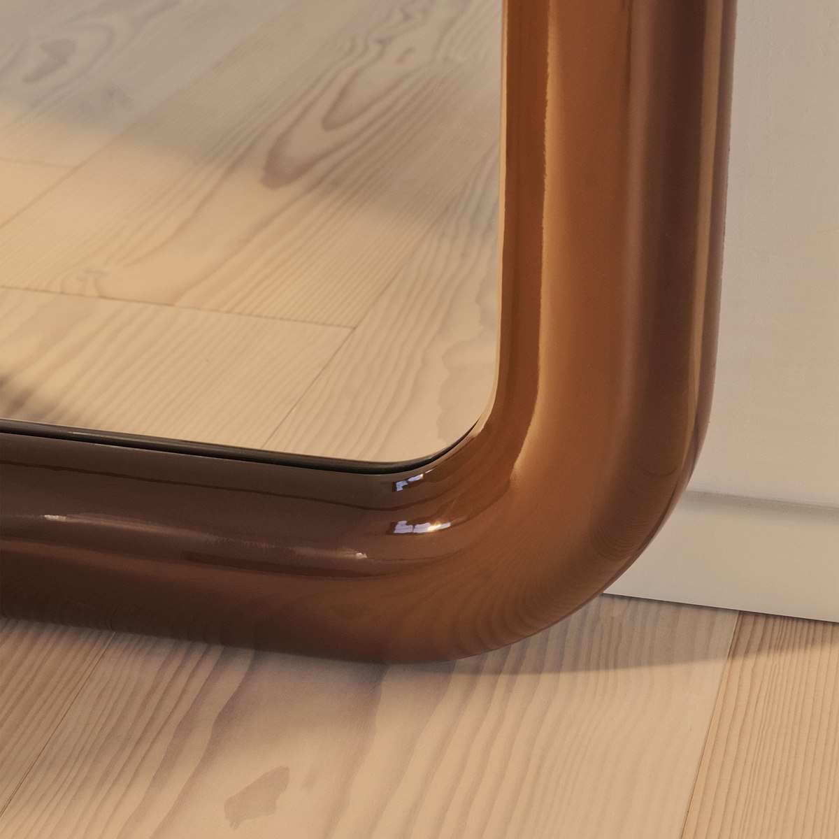 Obsidian - Full Length Rectangular Chocolate Gloss Extra Large Mirror 200cm x 120cm