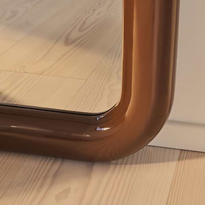 Obsidian - Full Length Rectangular Chocolate Gloss Extra Large Mirror 200cm x 120cm