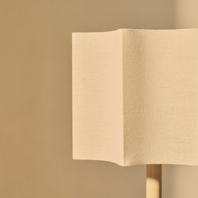 Esme - Beige Gloss Inverted Scallop Shade Floor Lamp