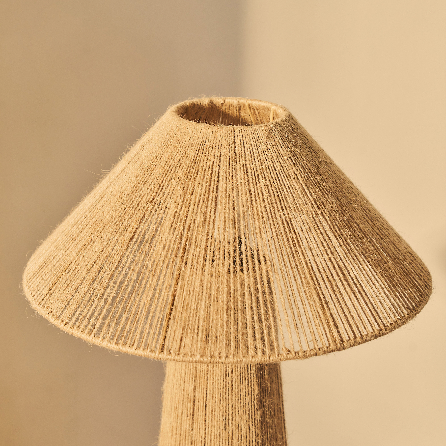 Erba - Jute String Coolie Shade Large Table Lamp