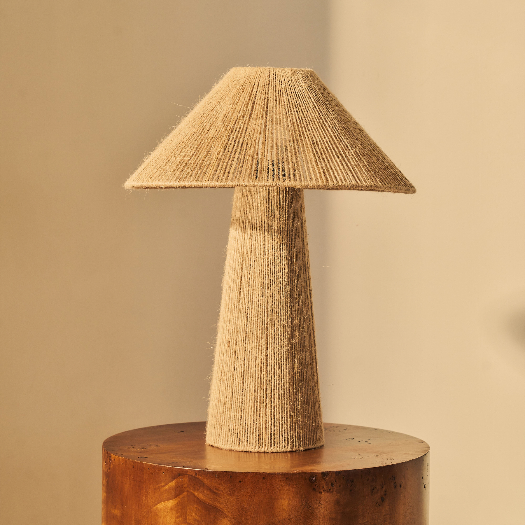 Erba - Jute String Coolie Shade Large Table Lamp