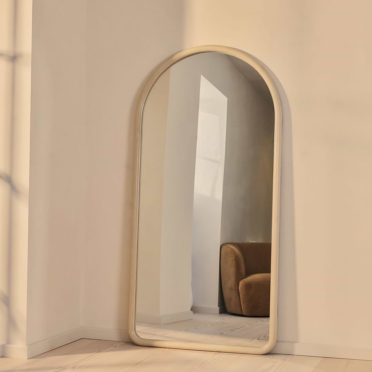 Amora - Full Length Large Arched Concrete Mirror 180cm x 90cm