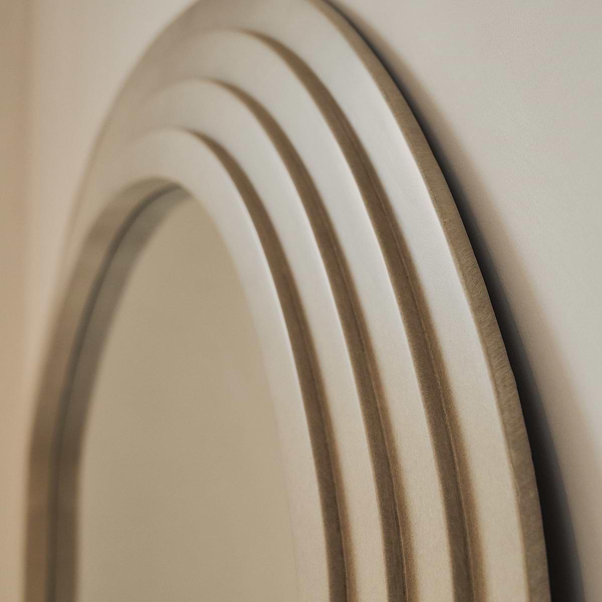 Luciana - Full Length Wave Concrete Extra Large Mirror 180cm x 105cm