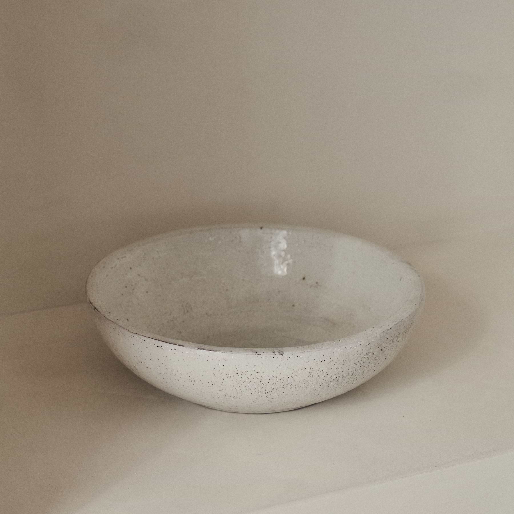 Portera - Ivory Gloss Ceramic Decorative Bowl