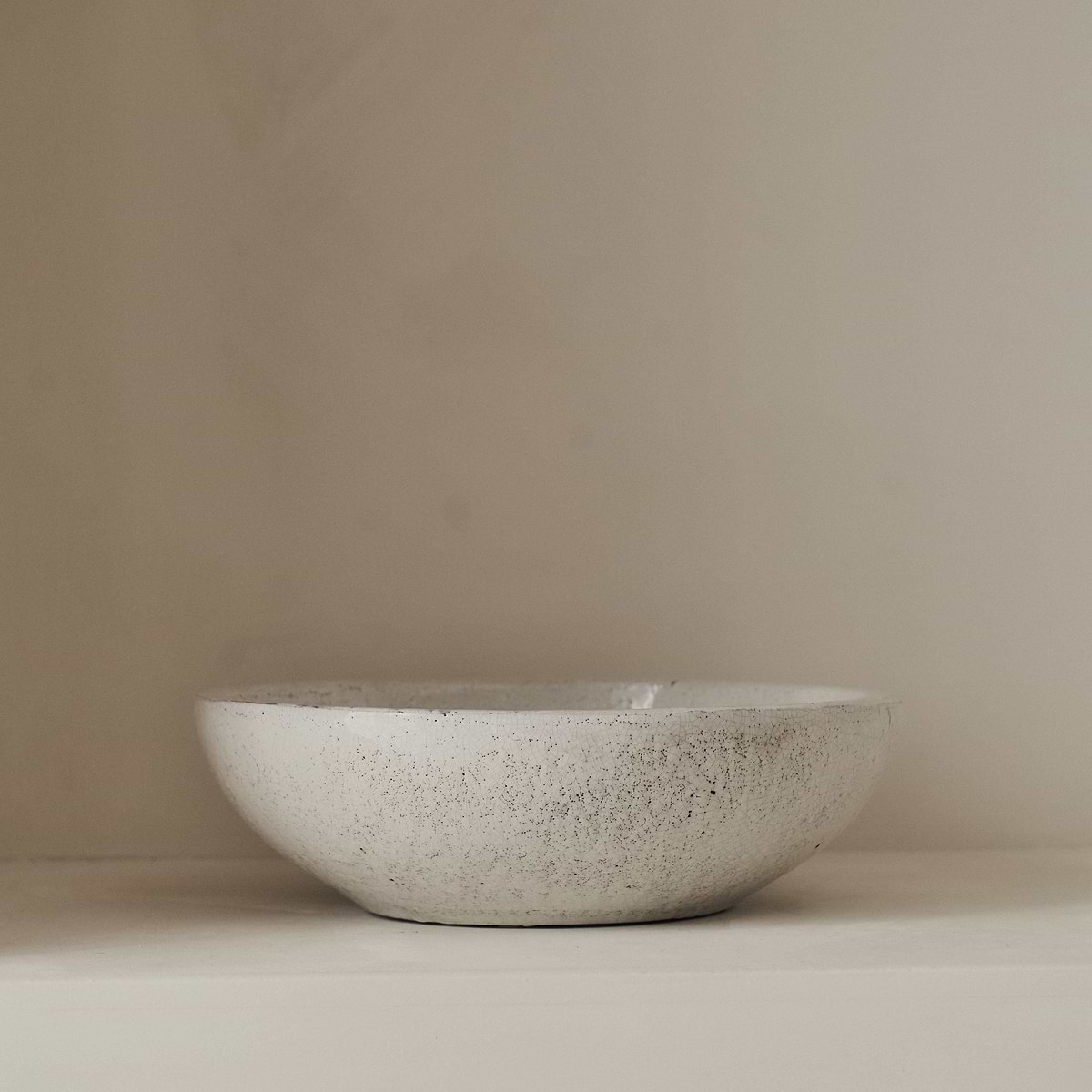 Portera - Ivory Gloss Ceramic Decorative Bowl