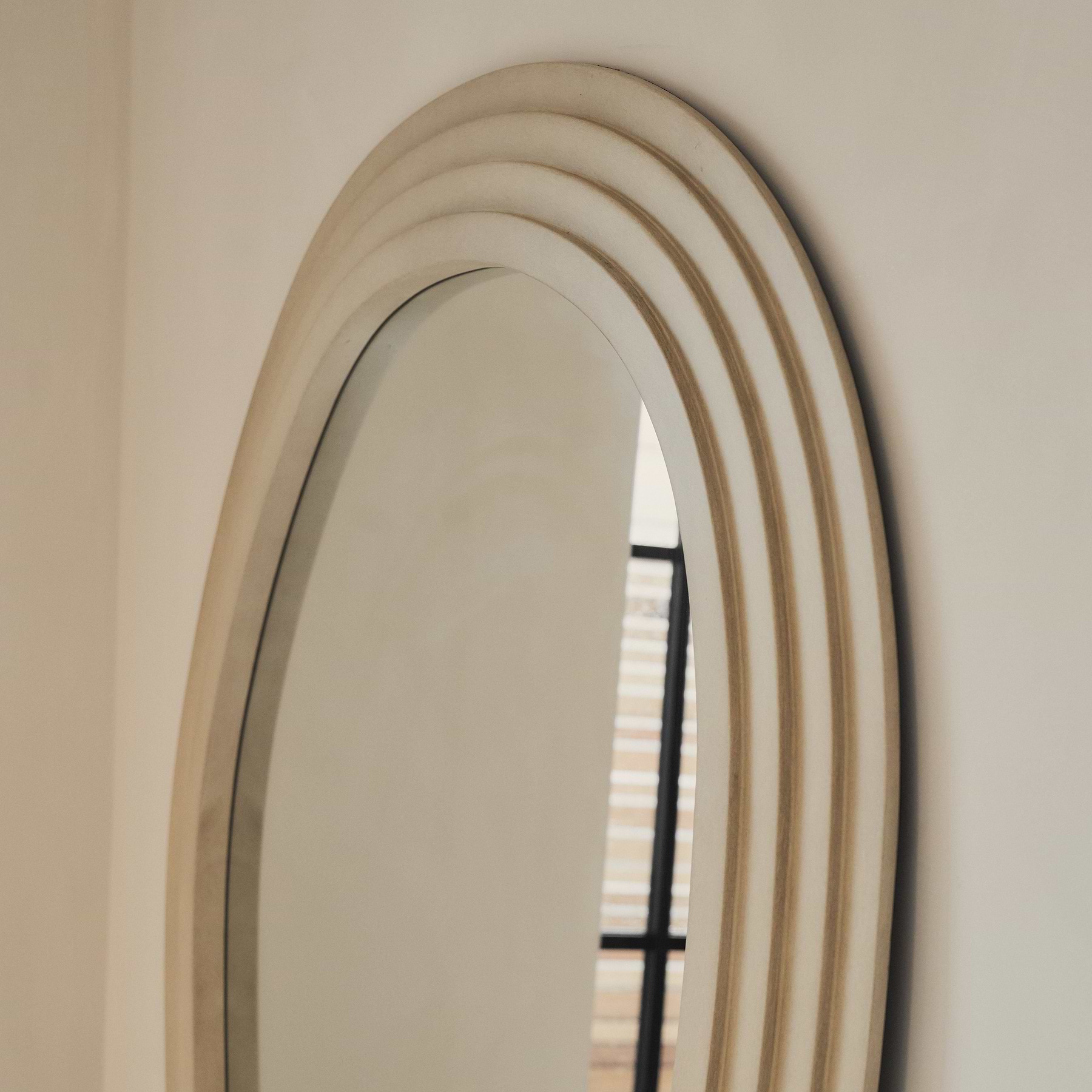 Luciana - Full Length Irregular Concrete Extra Large Mirror 200cm x 115cm