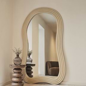 Luciana - Full Length Irregular Concrete Extra Large Mirror 200cm x 115cm